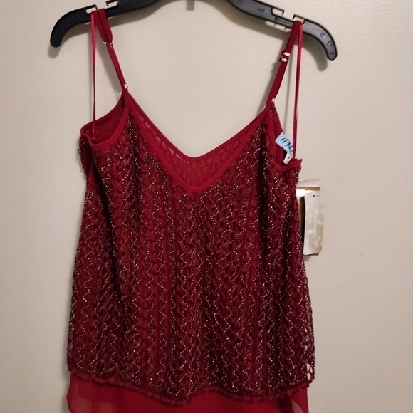 Francesca XS Beaded tank top burg - Picture 13 of 13